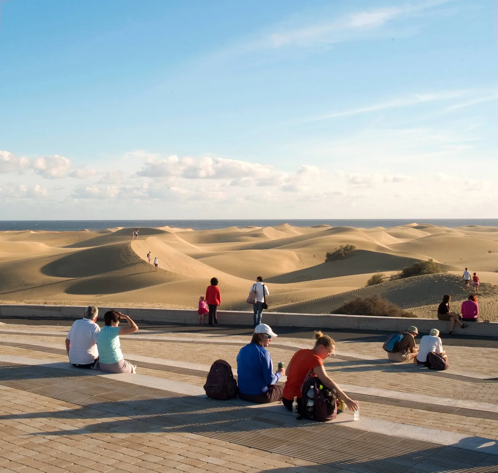 Das Dünenfeld von Maspalomas vom Mirador de las Dunas aus